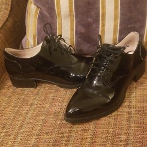 Patent Leather Nine West Pointed Toe Oxfords